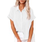 Cotton Linen Casual Button Down Shirt