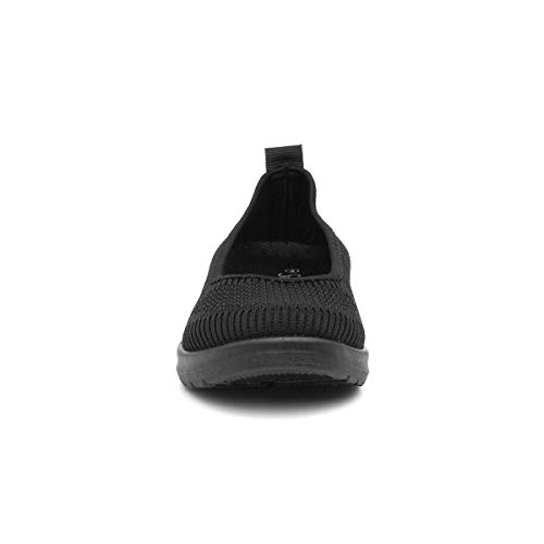Black Slip-On Ballerina Shoes
