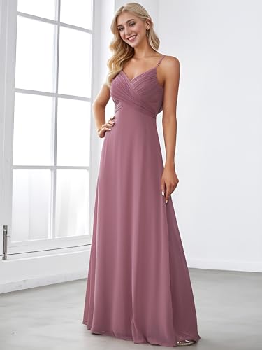 Spaghetti Straps V-Neck Maxi Dress