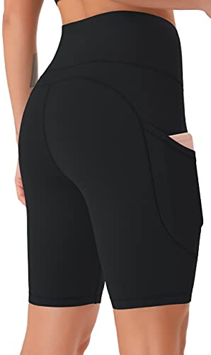 High Waisted Sports Shorts with Pockets