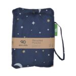 ECO CHIC Waterproof Foldable Adult Rain Poncho with Hood