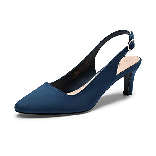 Slingback Kitten Heel Court Shoes