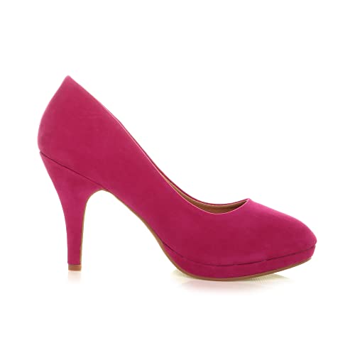 Mid Heel Platform Court Shoes
