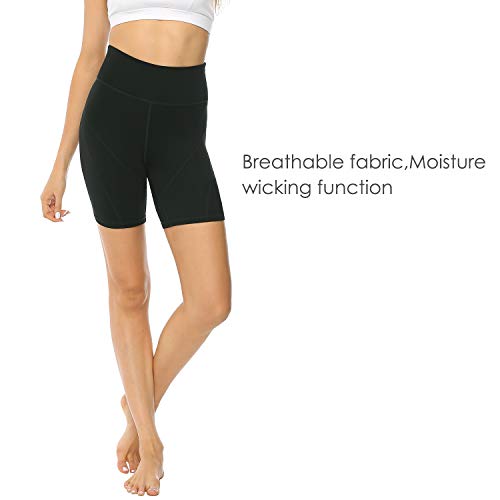 High Waisted Gym Shorts with Pockets