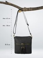 Faux Leather Crossbody Bag