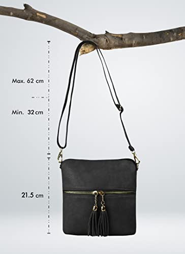 Faux Leather Crossbody Bag