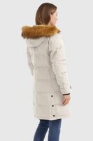 Insulated Down Coat with Faux Fur Hood