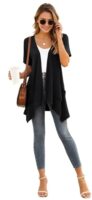 Short Sleeve Summer Cardigan with Pocket