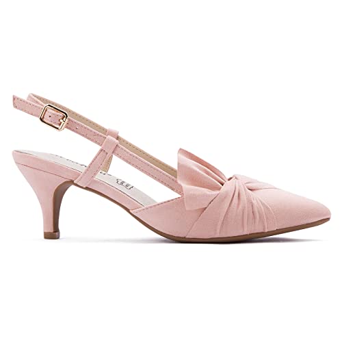 Kitten Heel Slingback Pumps