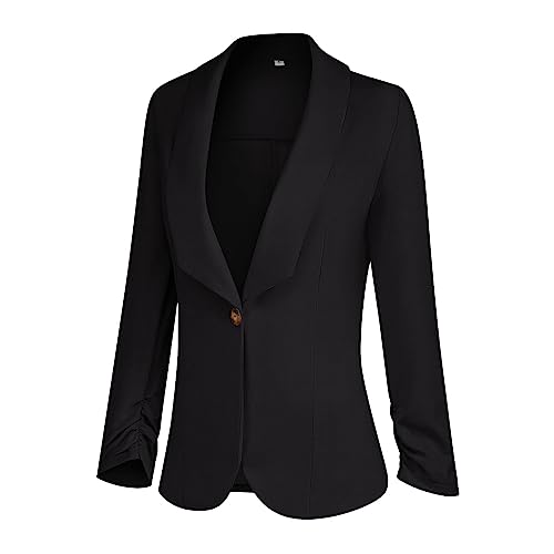 3/4 Sleeve Open Front Blazer
