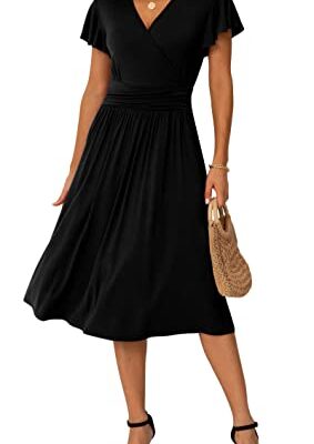 Summer Wrap Dress Casual Floral