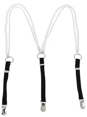 Y-Shape Elastic Braces with Beads, Black