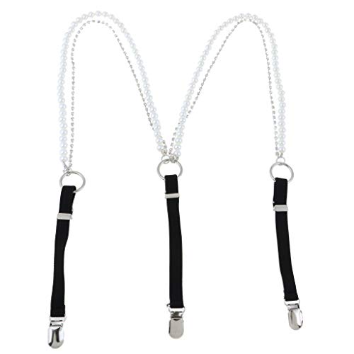 Y-Shape Elastic Braces with Beads, Black