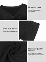 Summer V Neck Half Sleeve Tunic Top