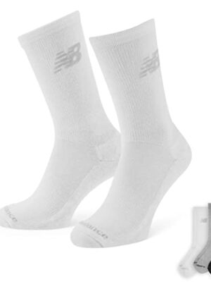 3 Pack Crew Socks, White