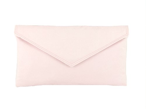 Faux Suede Clutch/Shoulder Bag