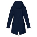 Waterproof Hooded Rain Jacket, Black