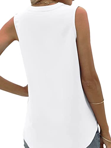 Chiffon V Neck Sleeveless Summer Top