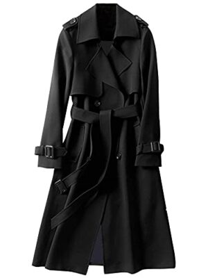 Slim Fit Windbreaker Trench Coat