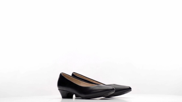 Mid Block Heels Round Toe Pumps