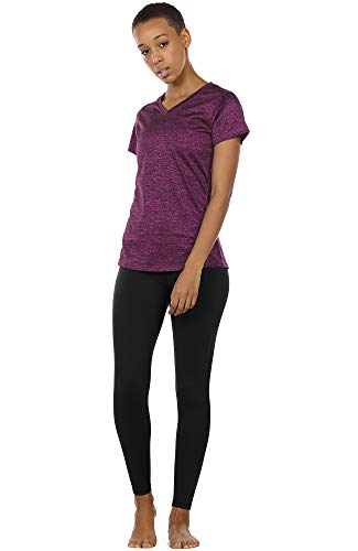 Workout V-Neck Short-Sleeve Tops, 3 Pack