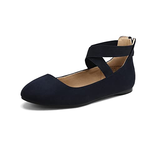 Ballerina Flats with Elastic Straps