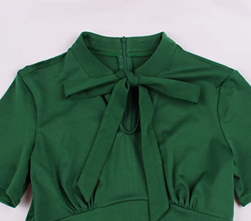 1940s Vintage Keyhole Bowtie Dress