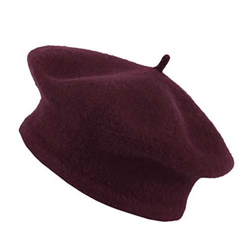 Vintage Wool Beret - French Style Beanie Cap