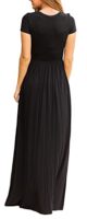 Maxi Dress with Pocket, Short Sleeve