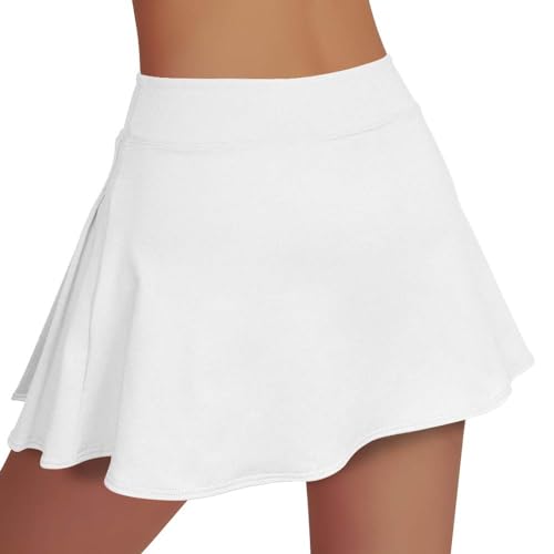 Pleated Tennis Skirt with Pockets, High Waist