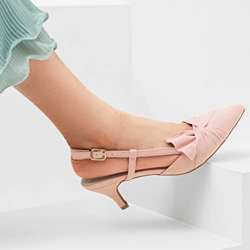 Kitten Heel Slingback Pumps