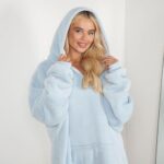 Hooded Blanket with Ultra Soft Sherpa Lining