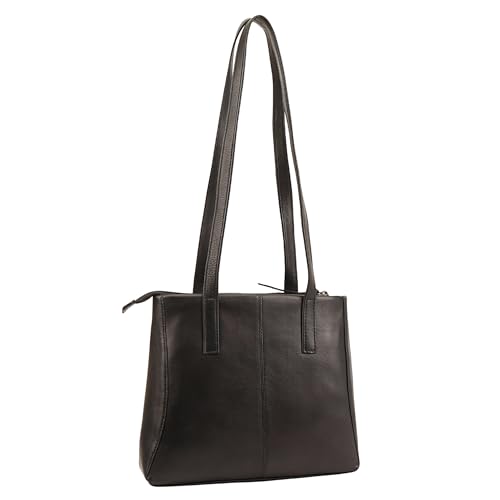 Leather Tote Bag, 25 cm