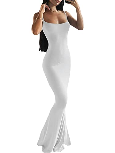 Backless Maxi Dress - Sleeveless Bodycon Party Dress