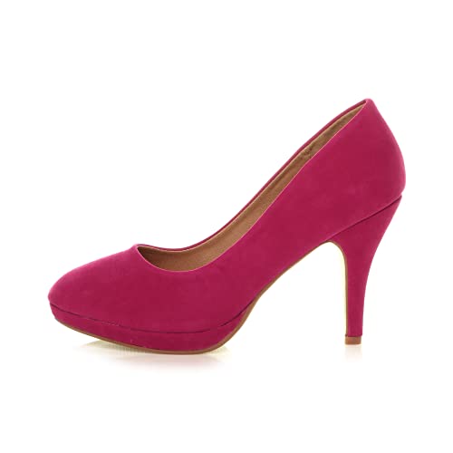 Mid Heel Platform Court Shoes