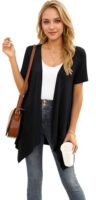 Short Sleeve Summer Cardigan with Pocket