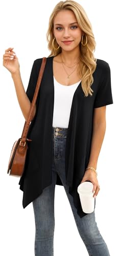 Short Sleeve Summer Cardigan with Pocket