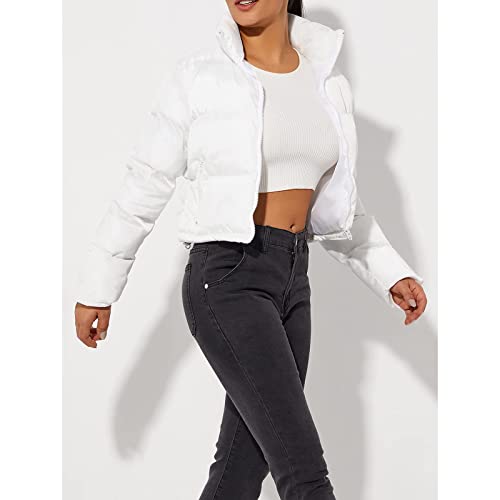 Lightweight Winter Crop Puffer Jacket