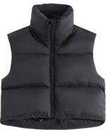 Lightweight Padded Cropped Vest