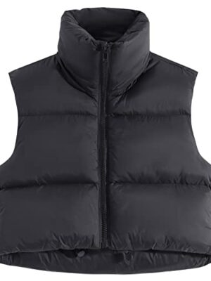 Lightweight Padded Cropped Vest