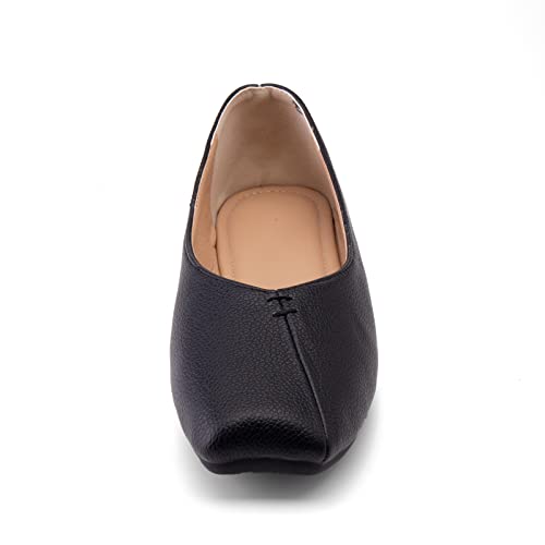 Slip-On Square Toe Flats