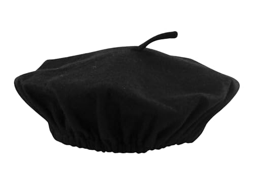 Black French Beret Hat