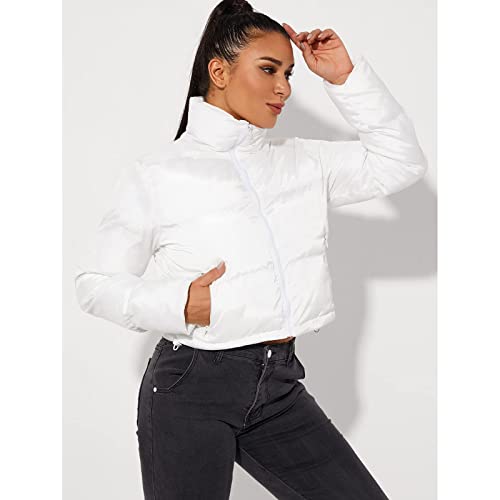 Lightweight Winter Crop Puffer Jacket