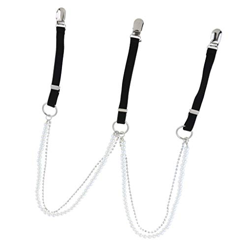 Y-Shape Elastic Braces with Beads, Black