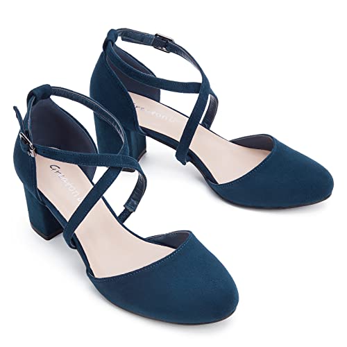Mid Heel Chunky Dress Sandals