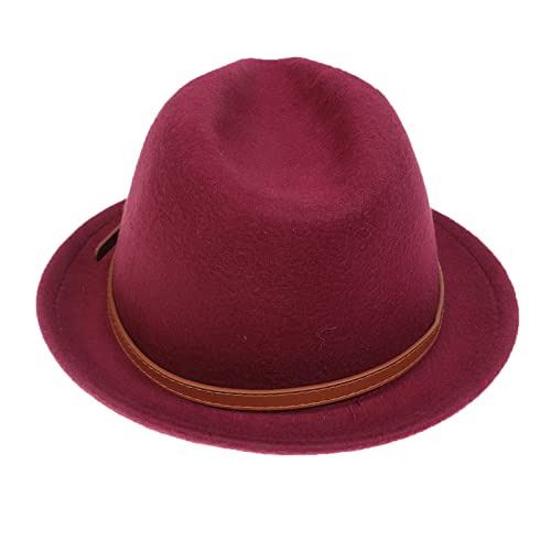 Wool Panama Hat, Curl Brim Jazz Fedora