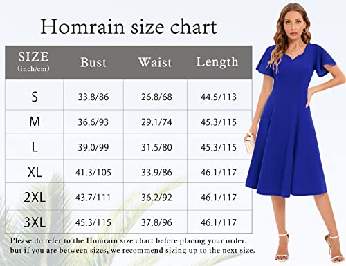 Ruffle Sleeve V-Neck Knee Length Dress
