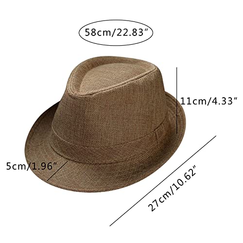 Panama Hat, Short Brim Beach Jazz Cap