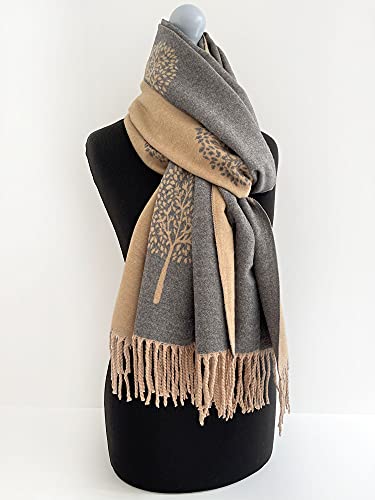 Reversible Scarf - Large Wrap, Warm