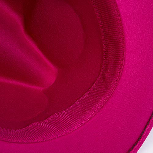 Wide Brim Fedora with Belt Buckle